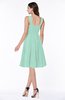 Elegant Thick Straps Zip up Knee Length Flower Plus Size Bridesmaid Dresses