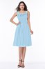 Elegant Thick Straps Zip up Knee Length Flower Plus Size Bridesmaid Dresses