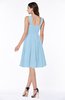Elegant Thick Straps Zip up Knee Length Flower Plus Size Bridesmaid Dresses
