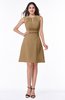 Classic A-line Sleeveless Zipper Chiffon Ribbon Plus Size Bridesmaid Dresses