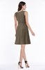 Classic A-line Sleeveless Zipper Chiffon Ribbon Plus Size Bridesmaid Dresses