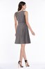 Classic A-line Sleeveless Zipper Chiffon Ribbon Plus Size Bridesmaid Dresses