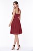 Sexy A-line Halter Chiffon Knee Length Pleated Plus Size Bridesmaid Dresses
