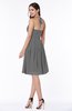 Sexy A-line Halter Chiffon Knee Length Pleated Plus Size Bridesmaid Dresses