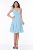 Sexy A-line Halter Chiffon Knee Length Pleated Plus Size Bridesmaid Dresses
