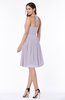 Sexy A-line Halter Chiffon Knee Length Pleated Plus Size Bridesmaid Dresses