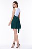 Casual A-line Sleeveless Zip up Pleated Plus Size Bridesmaid Dresses