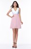 Casual A-line Sleeveless Zip up Pleated Plus Size Bridesmaid Dresses