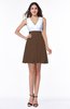 Casual A-line Sleeveless Zip up Pleated Plus Size Bridesmaid Dresses