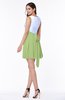 Casual A-line Sleeveless Zip up Pleated Plus Size Bridesmaid Dresses