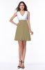 Casual A-line Sleeveless Zip up Pleated Plus Size Bridesmaid Dresses