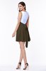 Casual A-line Sleeveless Zip up Pleated Plus Size Bridesmaid Dresses