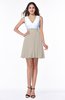 Casual A-line Sleeveless Zip up Pleated Plus Size Bridesmaid Dresses