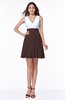 Casual A-line Sleeveless Zip up Pleated Plus Size Bridesmaid Dresses