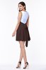 Casual A-line Sleeveless Zip up Pleated Plus Size Bridesmaid Dresses