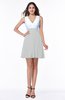 Casual A-line Sleeveless Zip up Pleated Plus Size Bridesmaid Dresses