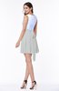 Casual A-line Sleeveless Zip up Pleated Plus Size Bridesmaid Dresses