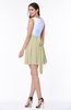 Casual A-line Sleeveless Zip up Pleated Plus Size Bridesmaid Dresses