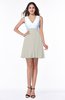 Casual A-line Sleeveless Zip up Pleated Plus Size Bridesmaid Dresses
