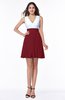 Casual A-line Sleeveless Zip up Pleated Plus Size Bridesmaid Dresses