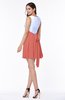Casual A-line Sleeveless Zip up Pleated Plus Size Bridesmaid Dresses