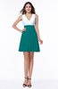 Casual A-line Sleeveless Zip up Pleated Plus Size Bridesmaid Dresses