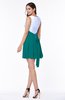 Casual A-line Sleeveless Zip up Pleated Plus Size Bridesmaid Dresses
