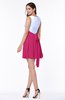Casual A-line Sleeveless Zip up Pleated Plus Size Bridesmaid Dresses