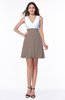 Casual A-line Sleeveless Zip up Pleated Plus Size Bridesmaid Dresses
