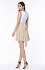 Casual A-line Sleeveless Zip up Pleated Plus Size Bridesmaid Dresses