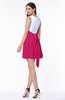 Casual A-line Sleeveless Zip up Pleated Plus Size Bridesmaid Dresses