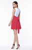 Casual A-line Sleeveless Zip up Pleated Plus Size Bridesmaid Dresses