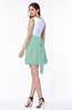 Casual A-line Sleeveless Zip up Pleated Plus Size Bridesmaid Dresses