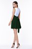 Casual A-line Sleeveless Zip up Pleated Plus Size Bridesmaid Dresses