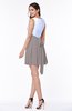 Casual A-line Sleeveless Zip up Pleated Plus Size Bridesmaid Dresses