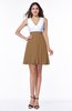 Casual A-line Sleeveless Zip up Pleated Plus Size Bridesmaid Dresses