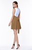 Casual A-line Sleeveless Zip up Pleated Plus Size Bridesmaid Dresses
