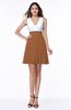 Casual A-line Sleeveless Zip up Pleated Plus Size Bridesmaid Dresses