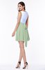 Casual A-line Sleeveless Zip up Pleated Plus Size Bridesmaid Dresses