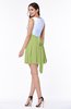 Casual A-line Sleeveless Zip up Pleated Plus Size Bridesmaid Dresses