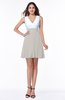 Casual A-line Sleeveless Zip up Pleated Plus Size Bridesmaid Dresses