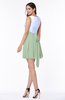 Casual A-line Sleeveless Zip up Pleated Plus Size Bridesmaid Dresses