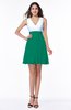 Casual A-line Sleeveless Zip up Pleated Plus Size Bridesmaid Dresses