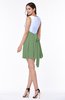 Casual A-line Sleeveless Zip up Pleated Plus Size Bridesmaid Dresses