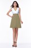 Casual A-line Sleeveless Zip up Pleated Plus Size Bridesmaid Dresses