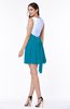 Casual A-line Sleeveless Zip up Pleated Plus Size Bridesmaid Dresses