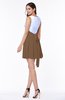 Casual A-line Sleeveless Zip up Pleated Plus Size Bridesmaid Dresses