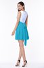 Casual A-line Sleeveless Zip up Pleated Plus Size Bridesmaid Dresses