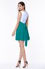 Casual A-line Sleeveless Zip up Pleated Plus Size Bridesmaid Dresses
