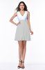 Casual A-line Sleeveless Zip up Pleated Plus Size Bridesmaid Dresses